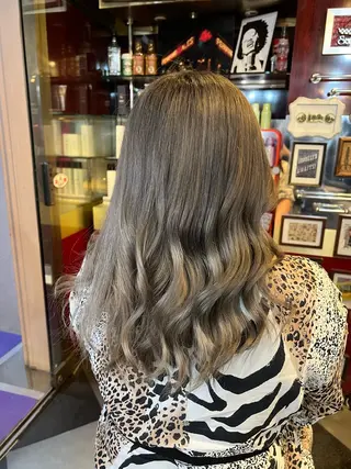 セミロング カラー 横浜カットパーマ 特殊/ 平林侑馬のヘアスタイル