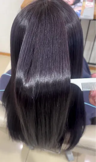 ロング ストレート/髪質改善 艶カラー/スバルのヘアスタイル