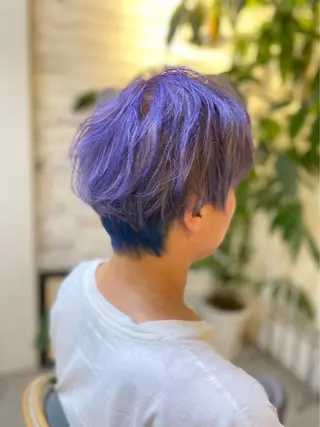 ショート カラー メンズ 長濱 俊のヘアスタイル