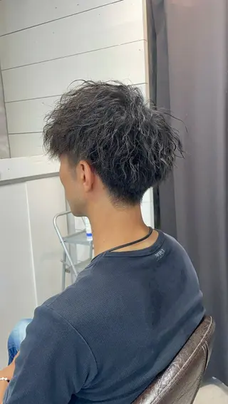 ショート パーマ メンズ 似合わせ/前髪カット /店長   村上直也のヘアスタイル
