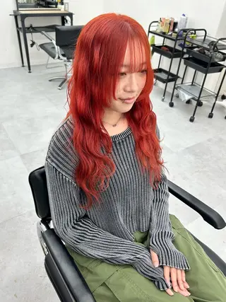 ロング レイヤー ハイトーン 暖色⭐︎KANAKOのヘアスタイル