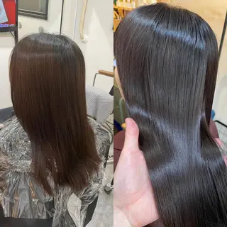 ロング カラー 水素トリートメント/ 髪質改善/ナカノメのヘアスタイル