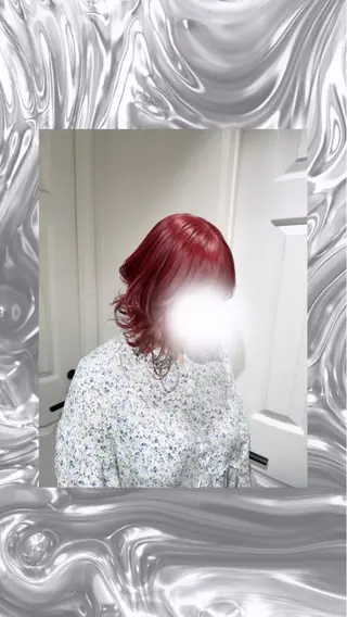 ミディアム 🩵ゆりあ ／ベージュ／ボブ🩵のヘアスタイル