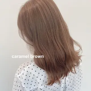 セミロング カラー 💗🤍透明感カラー 🤍💗kanonのヘアスタイル