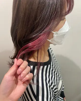 セミロング カラー Sana 🦢のヘアスタイル