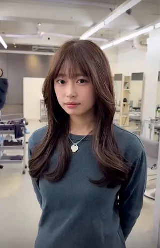 ロング カラー Sanaダブルカラー ✨️パルコ徒歩1分のヘアスタイル