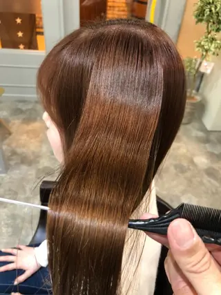 ロング カラー hair care ACRO店長　谷のヘアスタイル