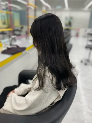 セミロング カラー ヘアアレンジ 【透明感×レイヤー】 🍃RIKU🍃のヘアスタイル