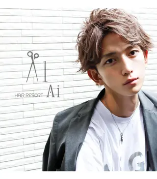 ショート 【メンズ特化】波巻き ツイスト、スパイラルのヘアスタイル