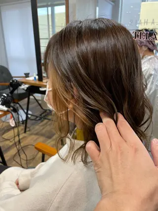 ミディアム カラー TELA HAIR 守谷のヘアスタイル
