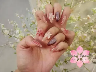 ネイル Hana Bloom Nail💜Akiのネイルデザイン