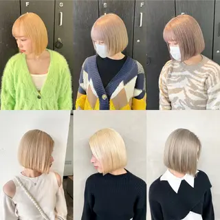 ショート カラー 水戸/ブリーチカラー ♠️♠️會澤遼真のヘアスタイル