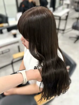 ロング カラー 盛れる顔まわり✨🎀 レイヤー別所好葉のヘアスタイル