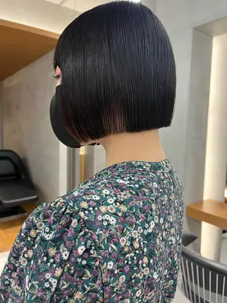 ミディアム ボブ&顔まわりレ イヤー♡TOMOE♡のヘアスタイル