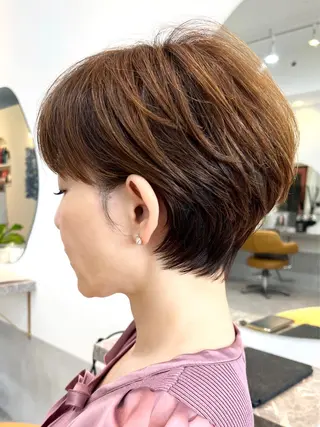 ショート f A ture.所属・《カット¥0》 朝山良徳のヘアスタイル