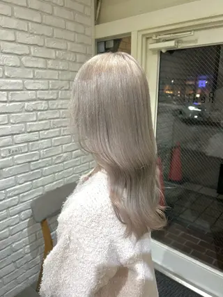 ロング ︎☀️はるき︎︎☁️ 似合わせ/ハイトーンのヘアスタイル