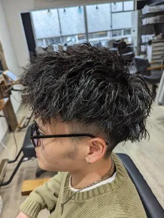 ショート パーマ bathair  所属・bathair 持田侑祐のヘアスタイル