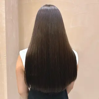 カラー りな🪽カット /縮毛/透明感カラーのヘアスタイル