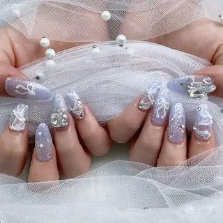 ネイル パーツ全部¥110 サロンミミのネイルデザイン