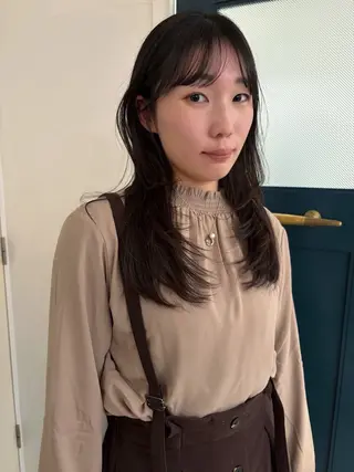 セミロング YUUKI/ウルフ .ボブパーマのヘアスタイル