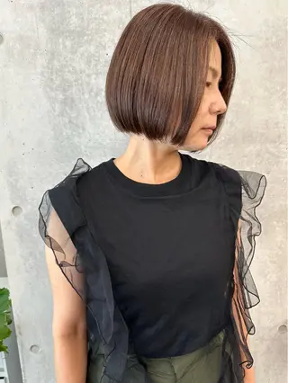 ミディアム ボブ/ゆるふわ ボブパーマ/とういのヘアスタイル