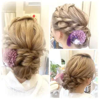 セミロング Hair Styling えむ所属・冨田 美和のヘアスタイル