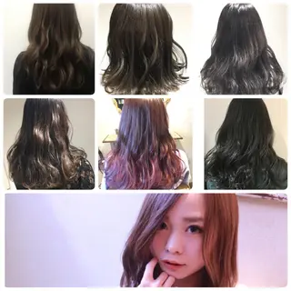 カラー 縮毛矯正クロスパーマ 益子達也のヘアスタイル