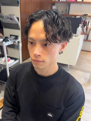 パーマ メンズ Ore🫧タナカマヤ /柔らかい質感カラーのヘアスタイル