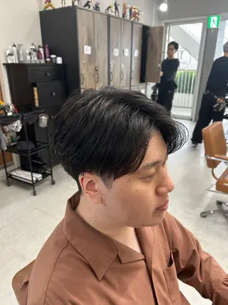 メンズ カズキ🌼曲がる 縮毛矯正のヘアスタイル