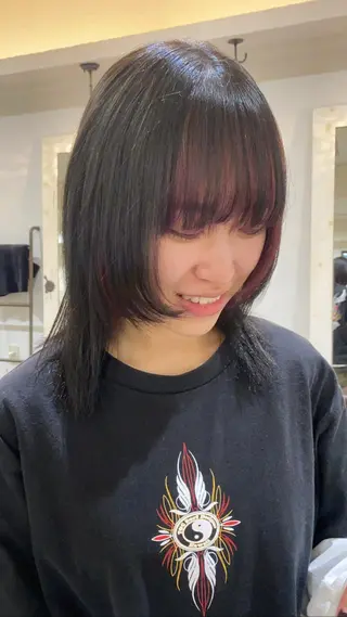 ミディアム 前橋 姫奈のヘアスタイル