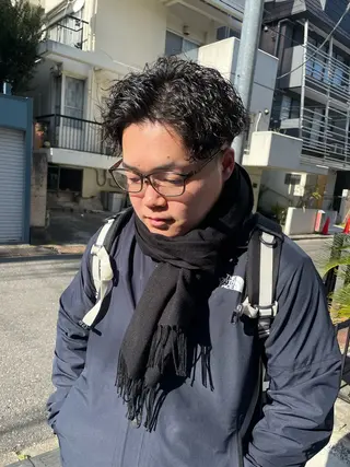 ショート パーマ メンズ 🪐ナチュラルモード ヘア🪐honokaのヘアスタイル