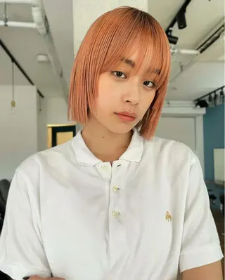 ショート カラー パーマ ヘアアレンジ ネイル マツエク・マツパ Miku /ボブのヘアスタイル