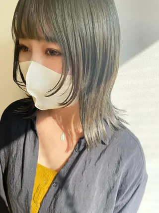 ミディアム カラー ba-boo 広島のヘアスタイル