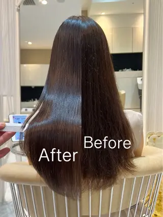 セミロング Watai 艶髪 當間 大知のヘアスタイル