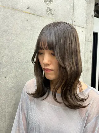ロング カラー すぐ巻ける縮毛矯正 🍀勝倉　麗のヘアスタイル
