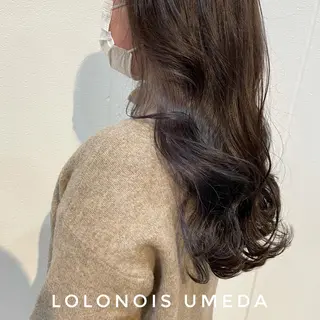 ロング カラー Lolonois梅田 /Okazaki:)のヘアスタイル