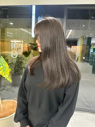 セミロング カラー ハイトーン/透け感 カラー🎀真香のヘアスタイル