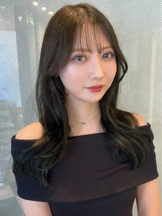 ロング 高山沙来/ストレート パーマ特化/縮毛矯正のヘアスタイル