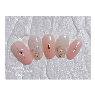 セミロング ネイル 👑enen style👑のネイルデザイン