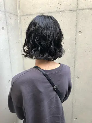 ショート パーマ ロングパーマ木村 ボブパーマのヘアスタイル