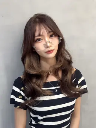 ロング カラー 宮本 優のヘアスタイル