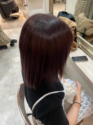 ミディアム カラー Lutia 新宿 髪質改善/アカリ🎀のヘアスタイル