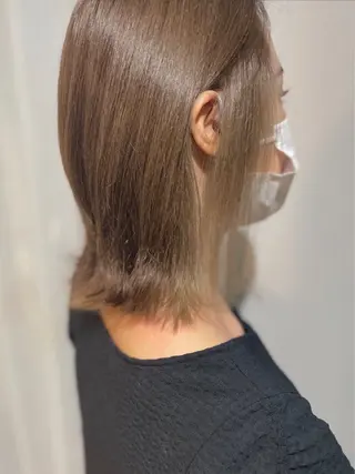 ミディアム 石川 理恵のヘアスタイル