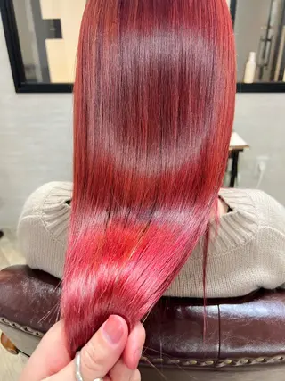 セミロング カラー 縮毛矯正×髪質改善 店長　DAITOのヘアスタイル