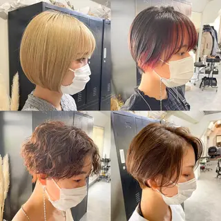 ショート カラー パーマ ヘアアレンジ メンズ キッズ ネイル マツエク・マツパ 大人スタイル 太田のヘアスタイル