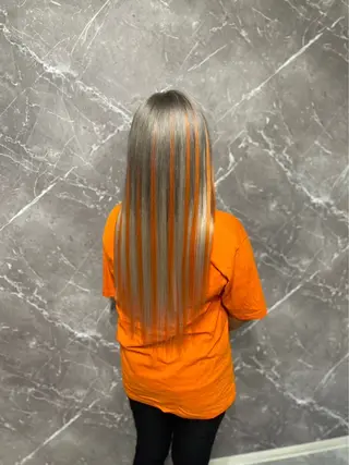 ロング RIN シールエクステのヘアスタイル