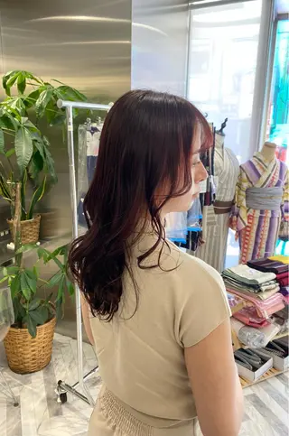 カラー ヘアアレンジ シャドウパーマ/ ルーズパーマ/メンズのヘアスタイル