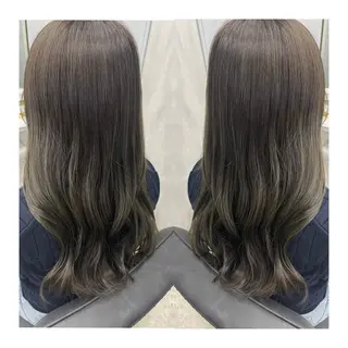 ロング 🩶韓国艶髪🇰🇷 下本夕綺のヘアスタイル