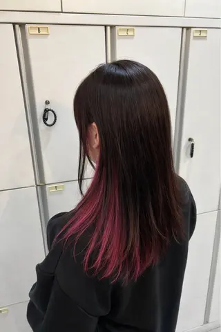 ロング カラー インナー/2次元/ 推しカラー/しゅうとのヘアスタイル