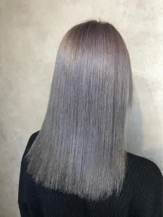 セミロング 西村 雄二/エクステのヘアスタイル